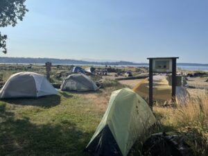 tents at Blake Is campground