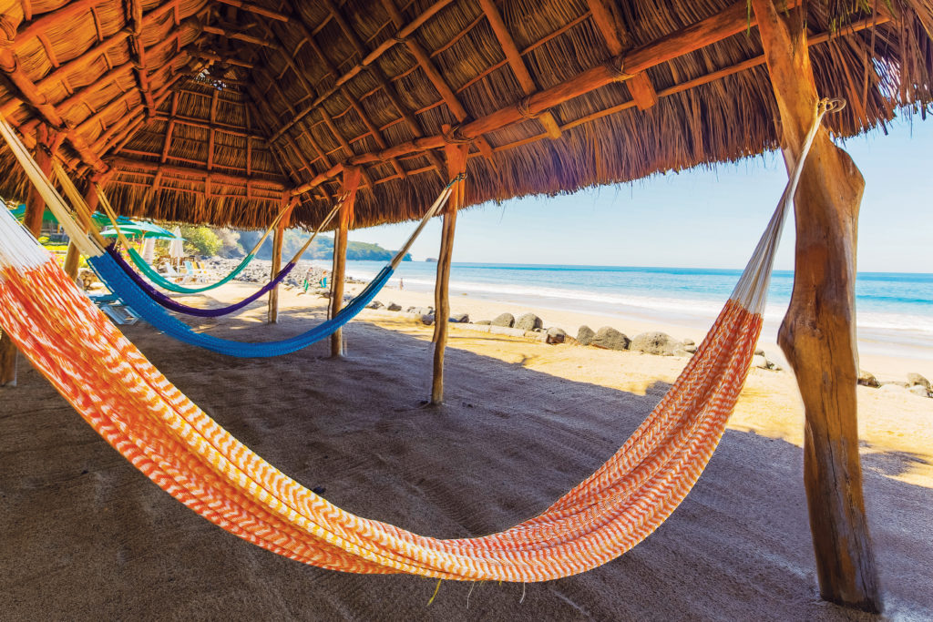 Hammocks on the beach