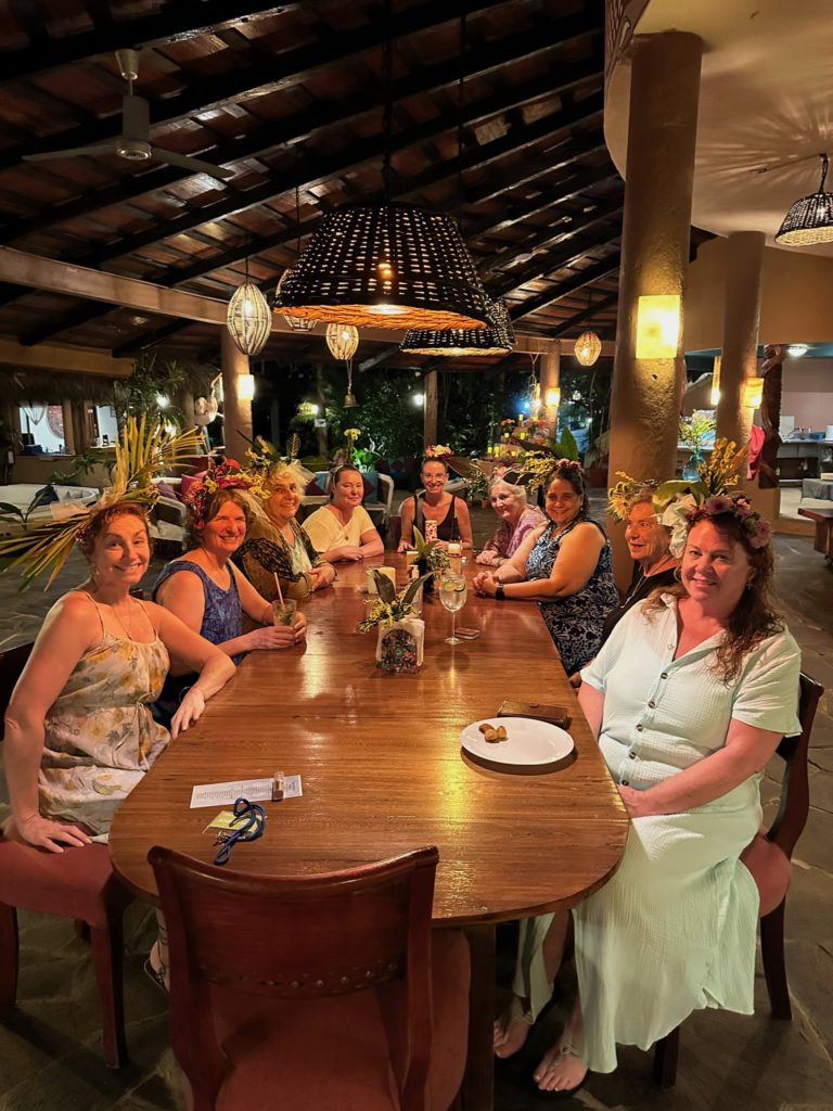 Our group with fascinators