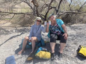 Two ladies in chairs in Baja